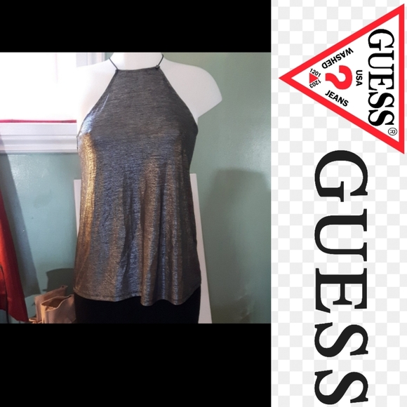 Like new size xxs Guess silver dress tank top - Picture 12 of 12